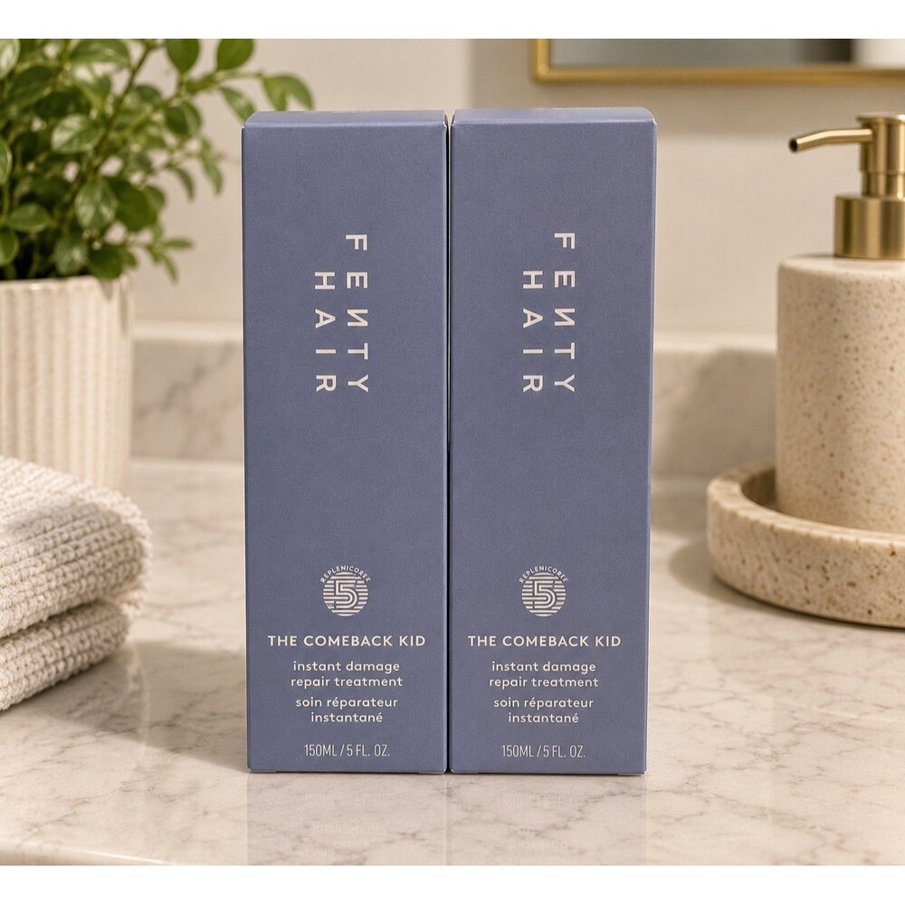 Set Of 2 Fenty Hair The Comeback Kid Instant Damage Repair Treatment  5 fl oz